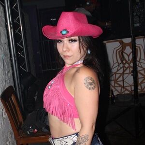 SHEIN Pink Fringe Crop Top Size Small